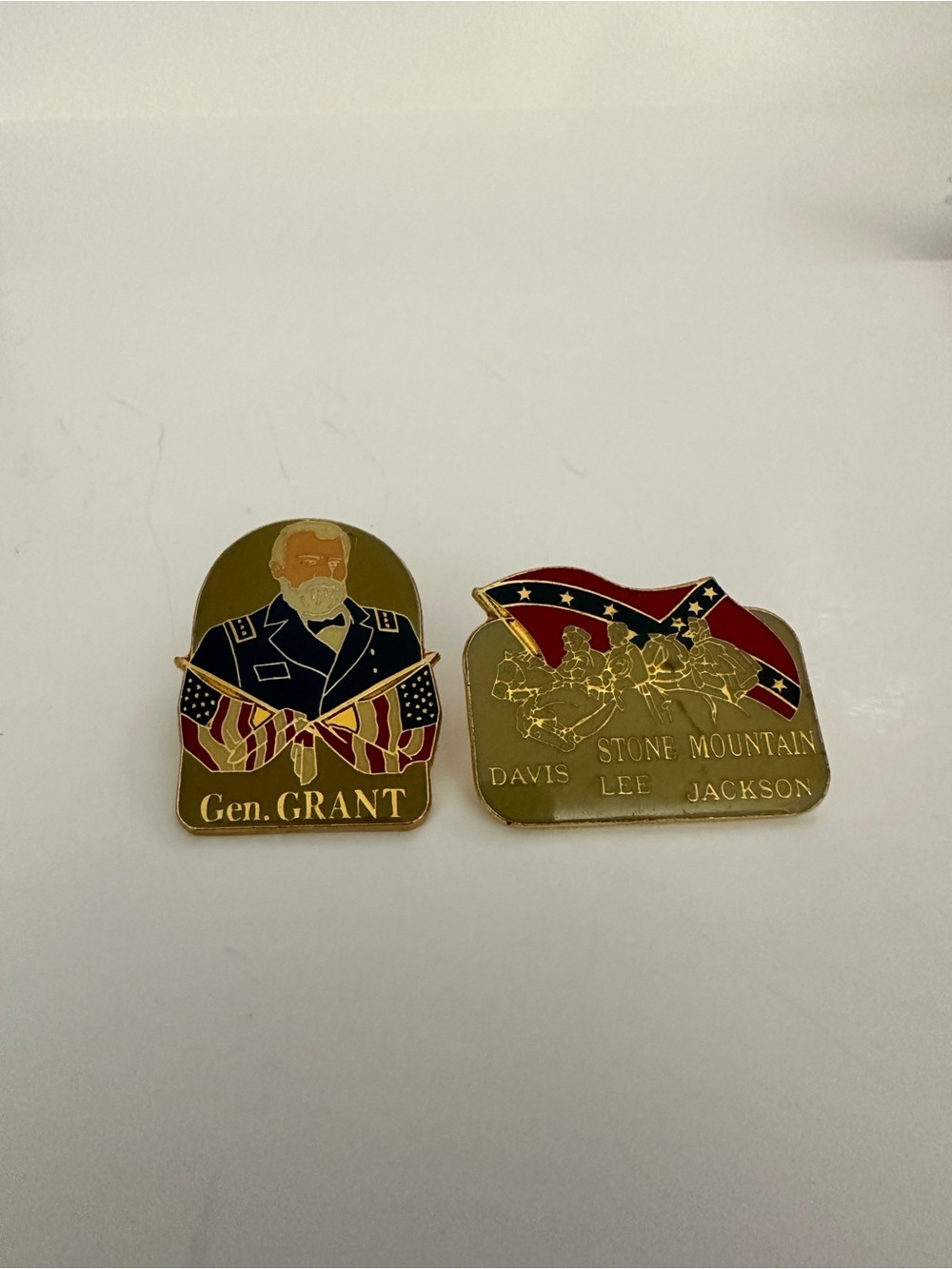 Stone Mountain Park & General Grant Pin Set
